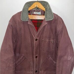 Vintage L.L. Bean Wool Lined Barn Coat / Jacket~90’s~USA~Men’s Size L/XL